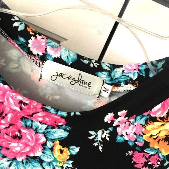 w/TAG FLORAL Print Midi DRESS - Picture 3 of 6